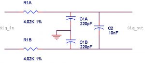 Figure 2. ‘X’ + 2 ‘Y’ common-mode RFI filter.