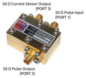 Figure 4 – Example of a high bandwidth (< 150 ps) current sensor