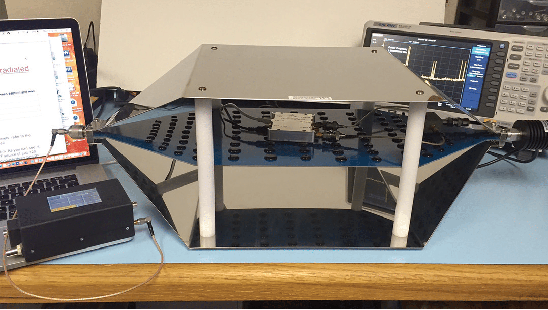 Radiated immunity test setup